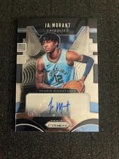 2019 Panini Prizm Rookie Signatures JA Morant #RS-JMT card