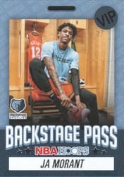 2020-21 Hoops Backstage Pass Ja Morant #5 card