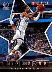 2020-21 Hoops Lights Camera Action Ja Morant #30 card