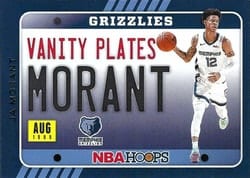 2020-21 Hoops Vanity Plates Ja Morant #2 card