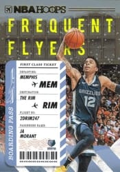 2020-21 Hoops Winter Frequent Flyers Ja Morant #7 card
