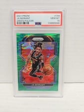 2021 Panini Prizm Ja Morant Green Pulsar Prizm #194 card