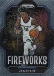 2022-23 Panini Prizm Fireworks Ja Morant #7 card