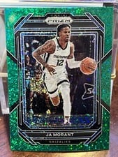 2022 Panini Prizm Ja Morant Green Sparkle #200 card