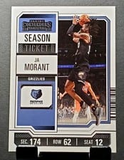 2023 Panini Contenders Ja Morant Season Ticket #74 card