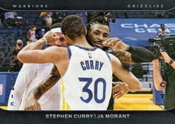 2021-22 Panini Photogenic Respect Ja Morant / Stephen Curry #5 card