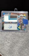 2024 Panini Spectra Radiant Rookie Patch Signatures Ja'Tavion Sanders #RRP-JSS card