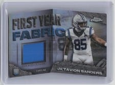 2024 Topps Chrome First Year Fabric Relics Ja'Tavion Sanders #FYF-JS card