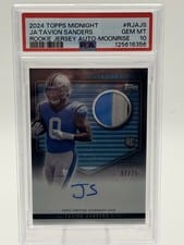 2024 Topps Midnight Rookie Jersey Autographs Ja'Tavion Sanders #RJA-JS card
