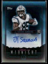 2024 Topps Midnight Stroke of Midnight Autographs Ja'Tavion Sanders #SMA-JS card