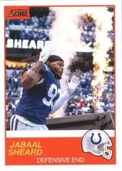 2019 Score Base Set Jabaal Sheard #61 card