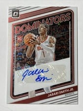 2022-23 Donruss Optic Rookie Dominators Signatures Jabari Smith Jr. #RDS-JSJ card
