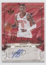 2024-25 Panini Court Kings Masterstrokes Autographs Jabari Smith Jr. #MS-JSJ card