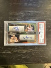 2023-24 Panini Select Select Pairings Signatures Jabari Smith Jr. / Alperen Sengun #SP-HOU card
