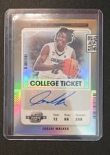 2022 Panini Chronicles Draft Picks Contenders Optic College Ticket Autograph Jabari Walker #CO-JWA card