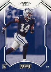2021 Panini Playoff Base Set Jabril Cox #284 card
