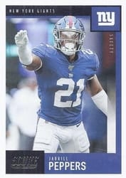 2020 Score Base Set Jabrill Peppers #182 card