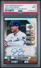 2024 Bowman Draft Bowman Draft Night Autographs Jac Caglianone #BDNA-JC card