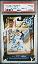 2024 Bowman Draft Bowman In Action Autographs Jac Caglianone #BIA-JC card