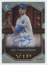 2025 Bowman Very Important Prospects Autographs Jac Caglianone #VIP-JC card