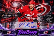 2025-26 SkyBox Metal Universe Lunar Cycle Auto Jaccob Slavin #LC-5 card