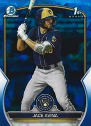 2023 Bowman Sapphire Edition Base Set Jace Avina #BCP-150 card