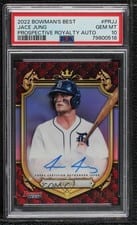 2022 Bowman's Best Prospective Royalty Autographs Jace Jung #PR-JJ card
