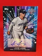2023 Topps Pro Debut Future Cornerstones Autographs Jace Jung #FC-JJ card