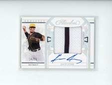 2024 Panini Flawless Prospect Patch Autographs Jace Jung #PPA-JJ card