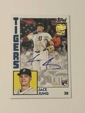 2025 Topps Archives Fan Favorite Autographs 1984 Jace Jung #84FFA-JJ card