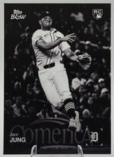 2025 Topps Black & White Base Set Jace Jung #24 card