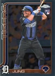 2025 Topps Chrome Base Set Jace Jung #225 card