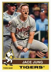 2025 Topps Heritage Base Set Jace Jung #71 card