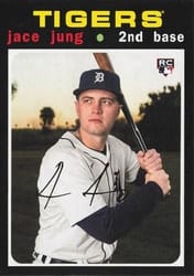 2025 Topps Heritage Heritage 25th Anniversary Jace Jung #H25-20 card