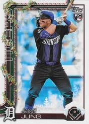 2025 Topps Holiday Base Set Jace Jung #H136b card