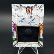 2025 Topps Inception Inception Autograph Jumbo Relic Hat Jace Jung #IAJH-JJU card