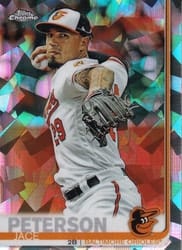 2019 Topps Chrome Sapphire Edition Base Set Jace Peterson #404 card