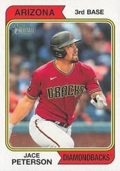 2023 Topps Heritage Base Set Jace Peterson #713 card