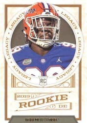 2019 Panini Legacy Base Set Jachai Polite #171 card