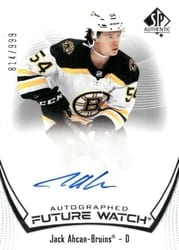 2021-22 SP Authentic Base Set Jack Ahcan #107 card