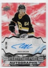 2021-22 Upper Deck Ice Ice Premieres Autograph Jack Ahcan #IPA-JA card