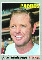 1970 Topps Base Set Jack Baldschun #284 card