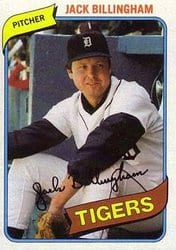 1980 Topps Base Set Jack Billingham #603 card