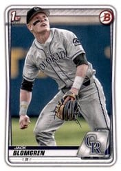 2020 Bowman Draft Base Set Jack Blomgren #BD-162 card