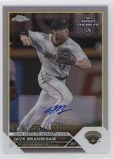 2023 Topps Pro Debut Chrome Autographs Refractor Jack Brannigan #PDC-12 card