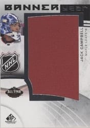 2022-23 SP Game Used 2022 NHL All-Star Game Banner Year Relics Jack Campbell #BYAS-JC card