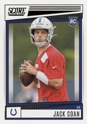 2022 Score Base Set Jack Coan #312 card