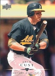 2008 Upper Deck Base Set Jack Cust #27 card