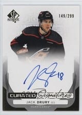 2024-25 SP Authentic Curated Signatures Jack Drury #SPC-JD card