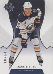2019-20 Upper Deck Ultimate Collection Base Set Jack Eichel #60 card